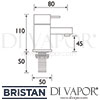 Bristan Quadrato Basin Taps 4 Litre Flow Limit Dimensions